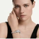 SWAROVSKI Vienna Άκαμπτο Βραχιόλι, Κύκνος, Λευκό, Μίξη Κοπών, Επιμετάλλωση Ροδίου 5749066