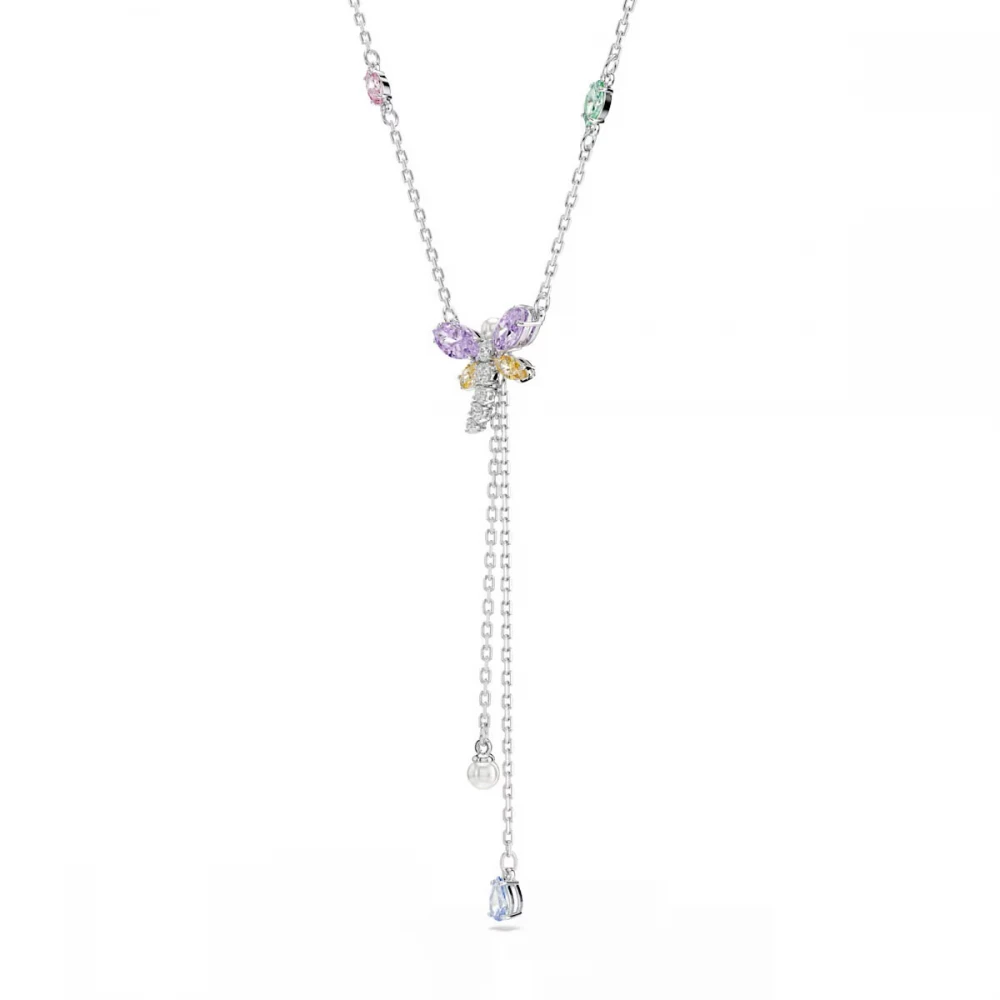 SWAROVSKI Κολιέ Ariana Grande Μείξη κοπών, Πολύχρωμο, Λιβελούλα, Επιμετάλλωση ροδίου 5749183