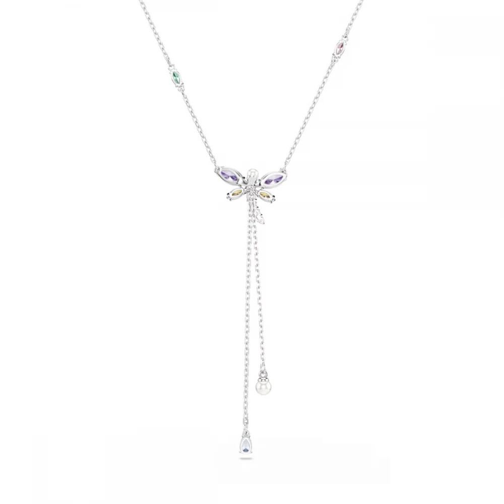 SWAROVSKI Κολιέ Ariana Grande Μείξη κοπών, Πολύχρωμο, Λιβελούλα, Επιμετάλλωση ροδίου 5749183