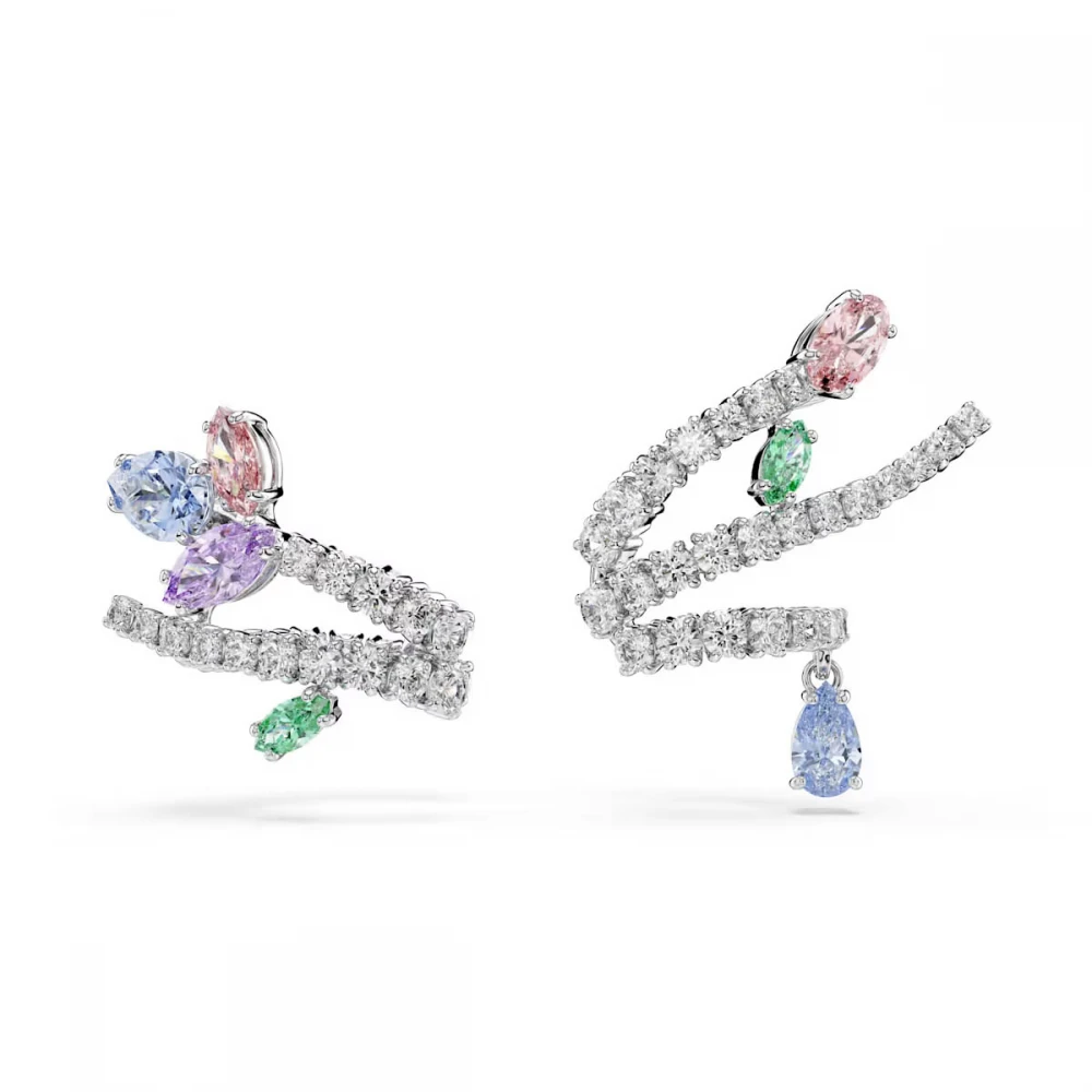 SWAROVSKI Ariana Grande Σκουλαρίκια Πολύχρωμα, Μίξη Κοπών, Επιροδιωμένο 5749184