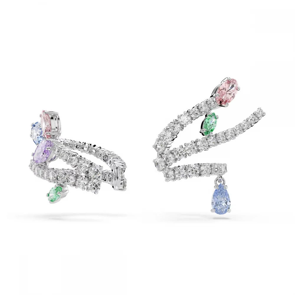 SWAROVSKI Ariana Grande Σκουλαρίκια Πολύχρωμα, Μίξη Κοπών, Επιροδιωμένο 5749184