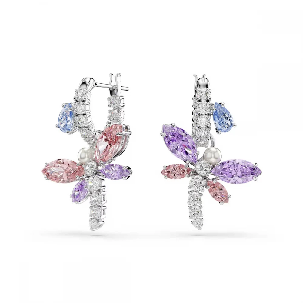 SWAROVSKI Ariana Grande Σκουλαρίκια, Λιβελούλα, Πολύχρωμα, Μίξη Κοπών, Επιροδιωμένο 5749185