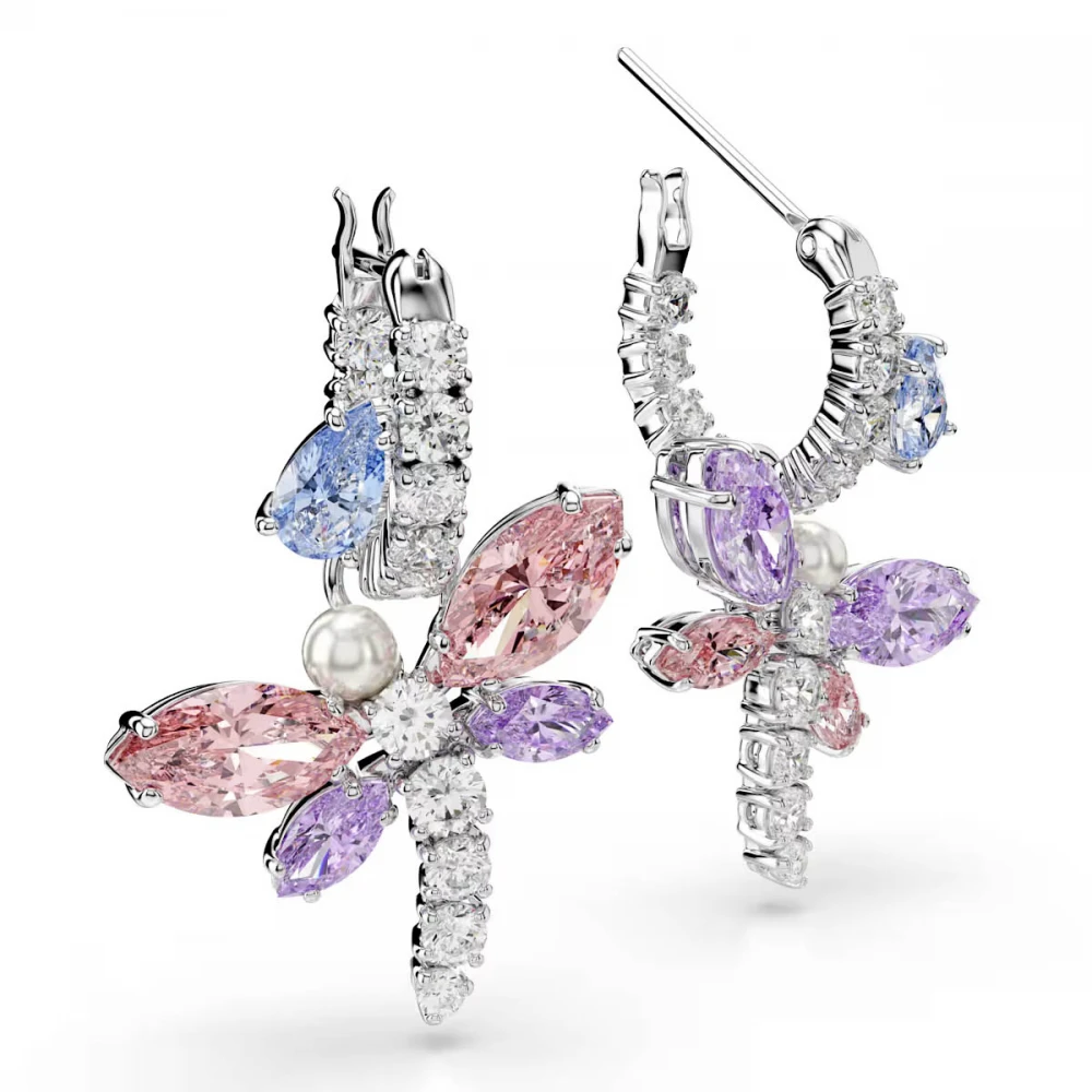 SWAROVSKI Ariana Grande Σκουλαρίκια, Λιβελούλα, Πολύχρωμα, Μίξη Κοπών, Επιροδιωμένο 5749185