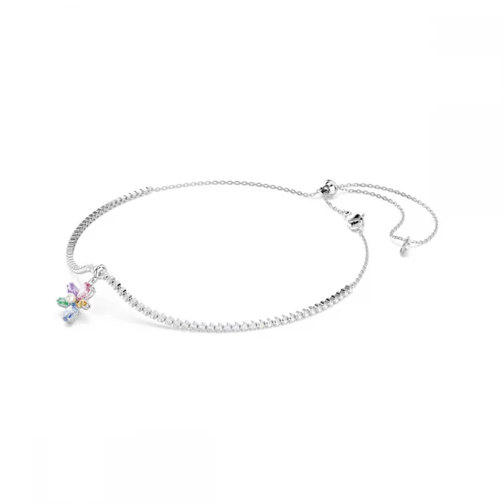 SWAROVSKI Choker Ariana Grande Μείξη κοπών, Πολύχρωμο, Λουλούδι, Επιμετάλλωση ροδίου 5749189