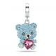 SWAROVSKI Γούρι Αρκουδάκι, Μπλε, Επιμετάλλωση Ροδίου 5750253