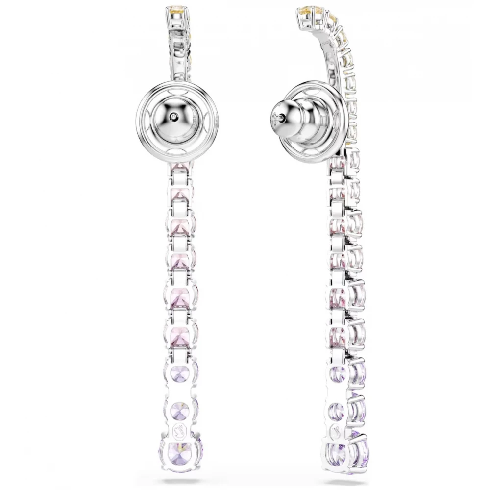 SWAROVSKI Σκουλαρίκια-σταγόνα Matrix Στρογγυλή Κοπή, Πολύχρωμα, Επιμετάλλωση ροδίου 5751195