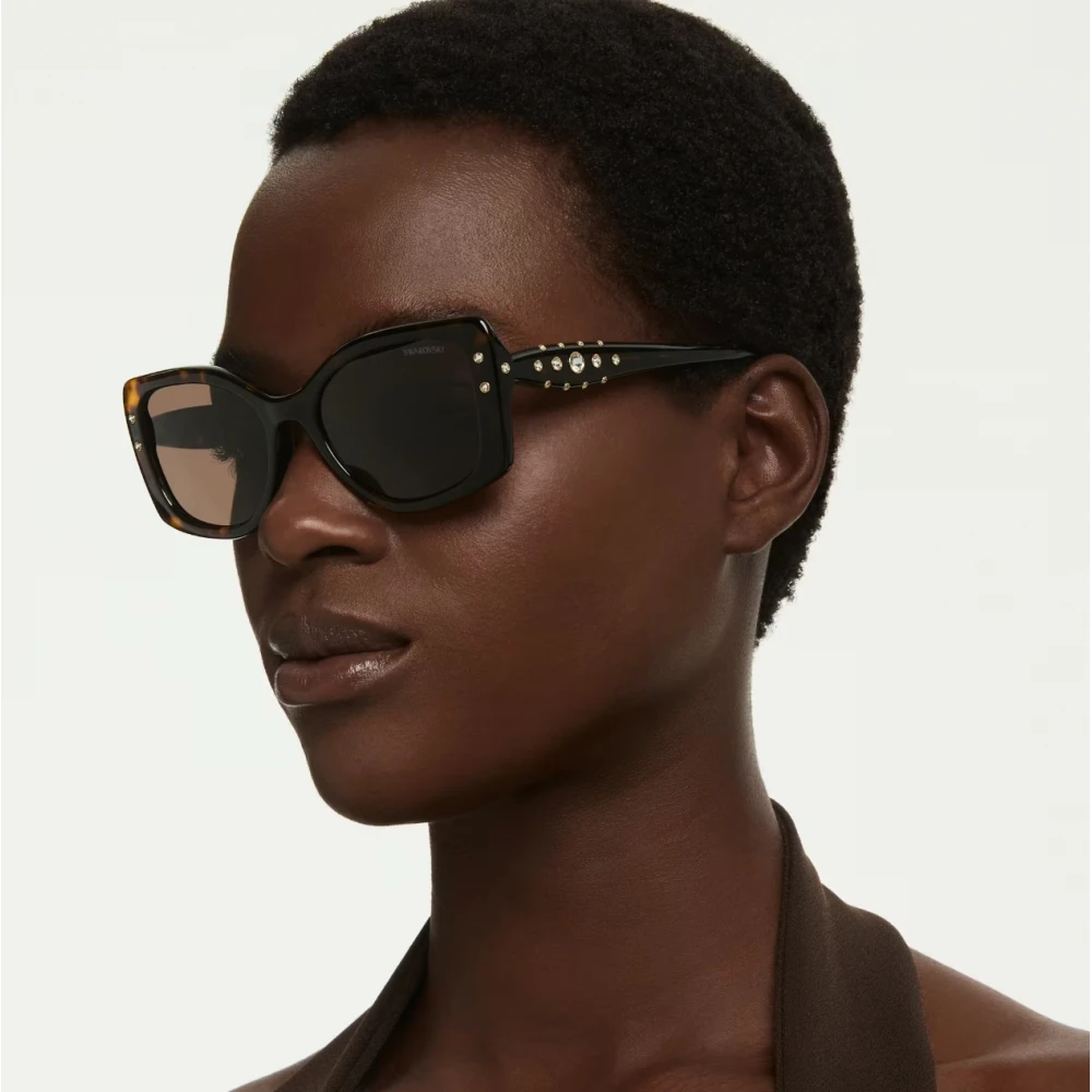 SWAROVSKI Imber Γυαλιά Ηλίου, Σχήμα με Στρογγυλεμένες άκρες, Καφέ 5752905