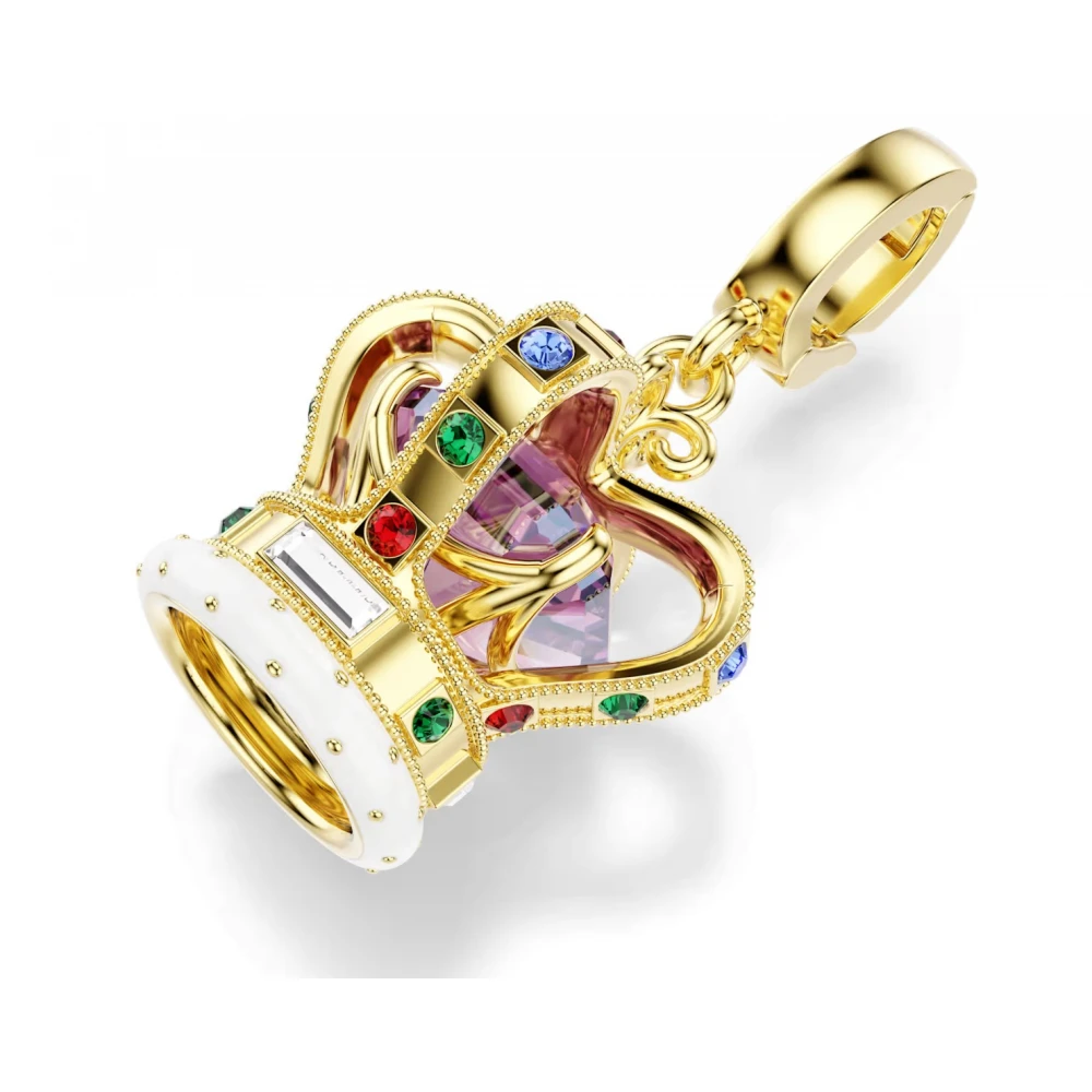 SWAROVSKI Γούρι Κορώνα Minions, Πολύχρωμο, Μίξη κοπών Επιμετάλλωση σε Χρυσό Τόνο 5753019