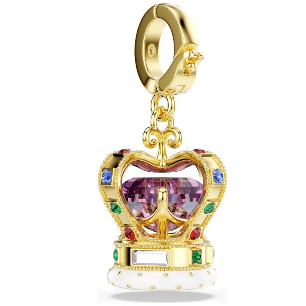 SWAROVSKI Γούρι Κορώνα Minions, Πολύχρωμο, Μίξη κοπών Επιμετάλλωση σε Χρυσό Τόνο 5753019