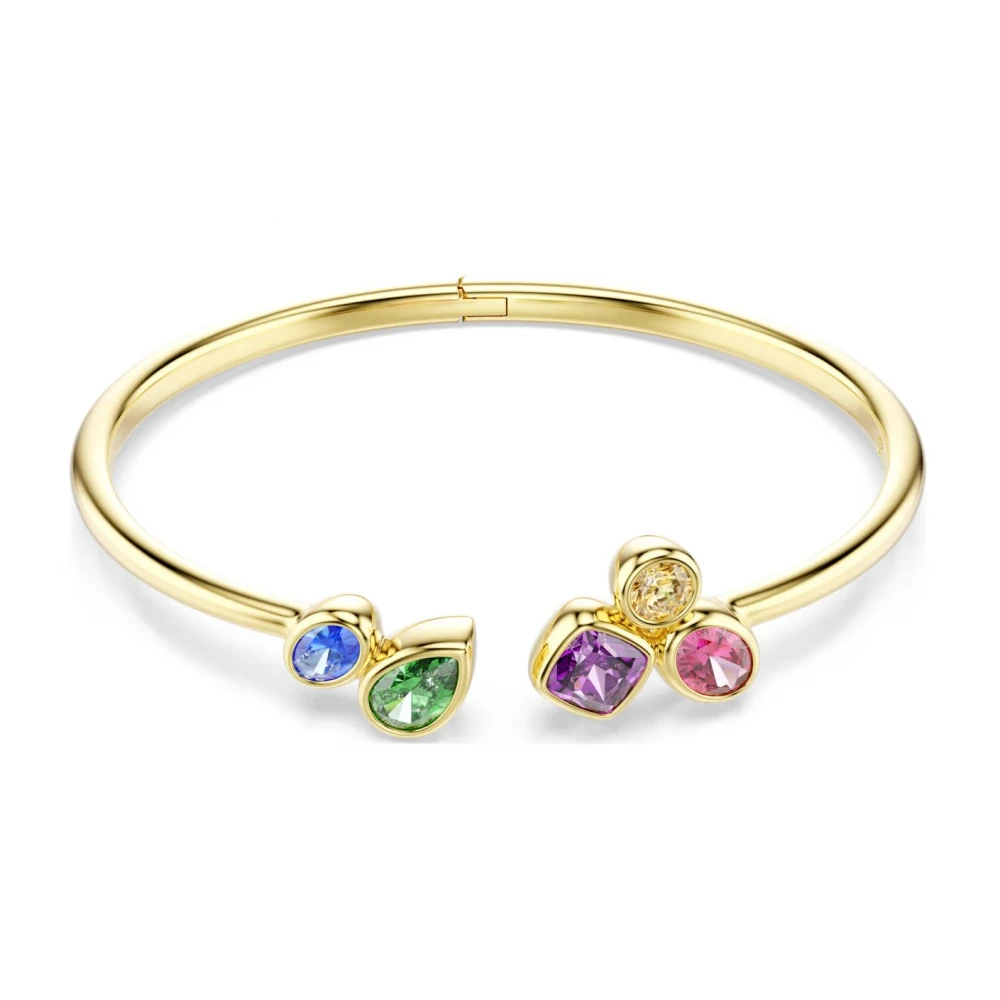 Swarovski Βραχιόλι Χειροπέδα, Imber Μίξη κοπών, Πολύχρωμο, Επιμετάλλωση σε χρυσό 18K 5753259