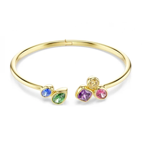 Swarovski Βραχιόλι Χειροπέδα, Imber Μίξη κοπών, Πολύχρωμο, Επιμετάλλωση σε χρυσό 18K 5753259