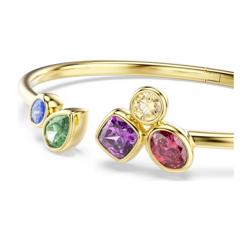 Swarovski Βραχιόλι Χειροπέδα, Imber Μίξη κοπών, Πολύχρωμο, Επιμετάλλωση σε χρυσό 18K 5753259