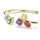 Swarovski Βραχιόλι Χειροπέδα, Imber Μίξη κοπών, Πολύχρωμο, Επιμετάλλωση σε χρυσό 18K 5753259