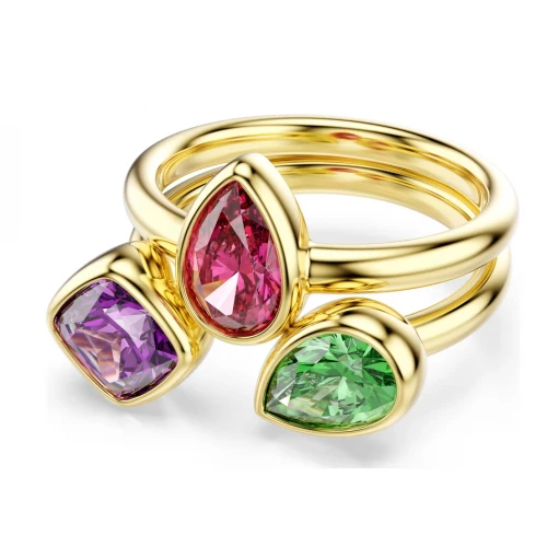 SWAROVSKI Imber Set Δαχτυλίδια Κοκτέιλ Μίξη κοπών, Πολύχρωμα Επιμετάλλωση σε Χρυσό 18Κ 5753277