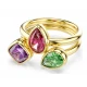 SWAROVSKI Imber Set Δαχτυλίδια Κοκτέιλ Μίξη κοπών, Πολύχρωμα Επιμετάλλωση σε Χρυσό 18Κ 5753277