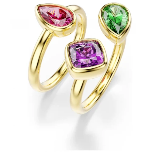 SWAROVSKI Imber Set Δαχτυλίδια Κοκτέιλ Μίξη κοπών, Πολύχρωμα Επιμετάλλωση σε Χρυσό 18Κ 5753277