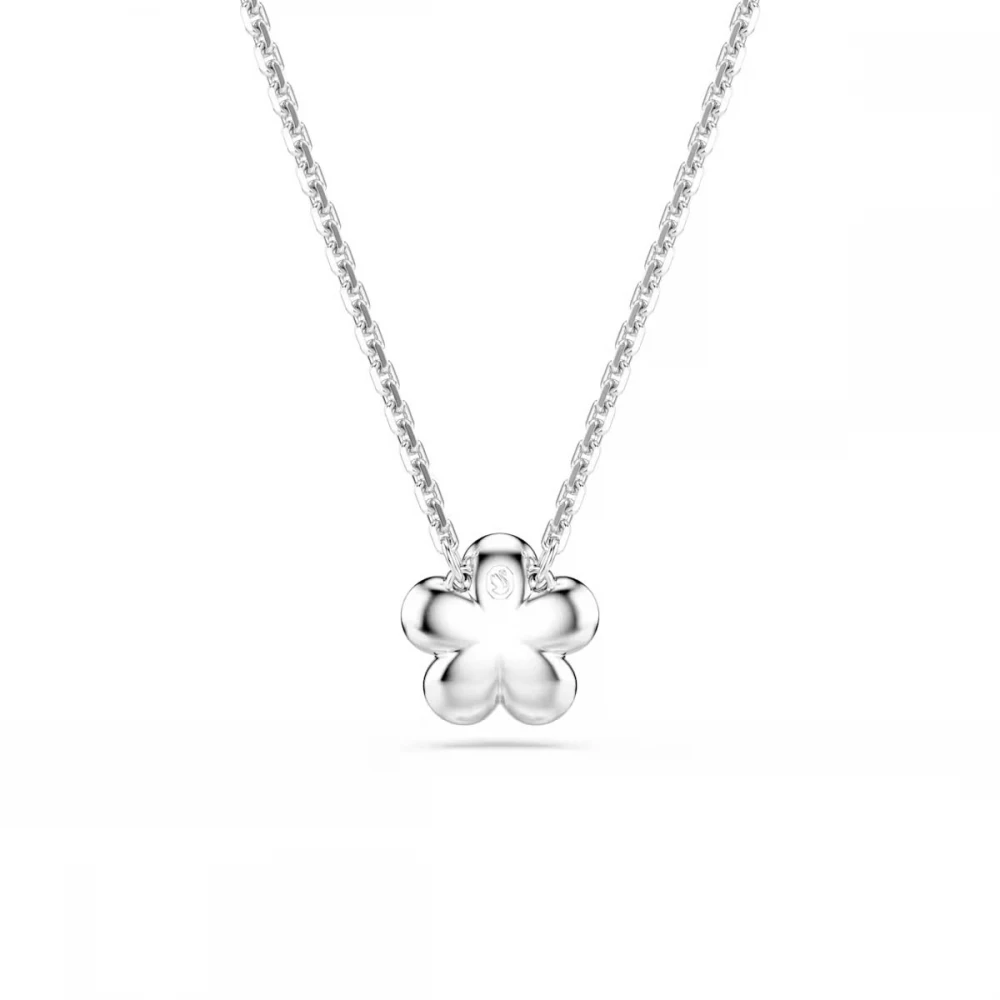 SWAROVSKI Μενταγιόν με Αλυσίδα Ariana Grande, Στρογγυλή κοπή, Λευκό, Λουλούδι, Επιμετάλλωση Ροδίου 5755817