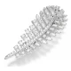 SWAROVSKI Καρφίτσα Vienna, Μείξη κοπών, Φτερό, Λευκή, Επιμετάλλωση ροδίου 5760564