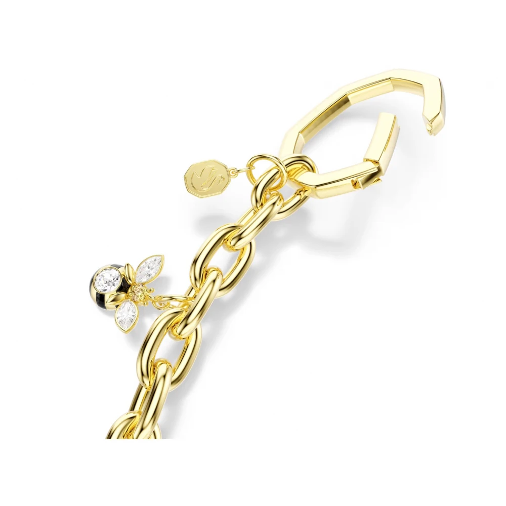 SWAROVSKI Γούρι τσάντας Λευκό, Φινίρισμα σε Χρυσό τόνο 5763021