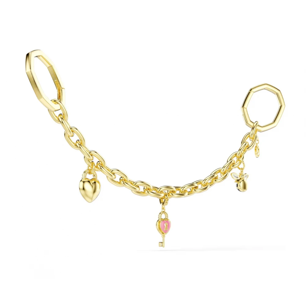 SWAROVSKI Γούρι τσάντας Λευκό, Φινίρισμα σε Χρυσό τόνο 5763021