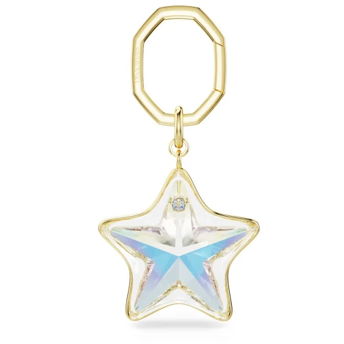 SWAROVSKI Γούρι τσάντας Μίξη Κοπών, Αστέρι Λευκό, Επιμετάλλωση σε Χρυσό Τόνο 5763027