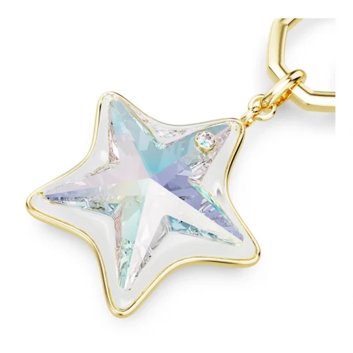 SWAROVSKI Γούρι τσάντας Μίξη Κοπών, Αστέρι Λευκό, Επιμετάλλωση σε Χρυσό Τόνο 5763027