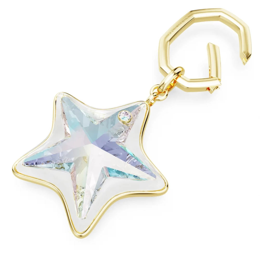 SWAROVSKI Γούρι τσάντας Μίξη Κοπών, Αστέρι Λευκό, Επιμετάλλωση σε Χρυσό Τόνο 5763027