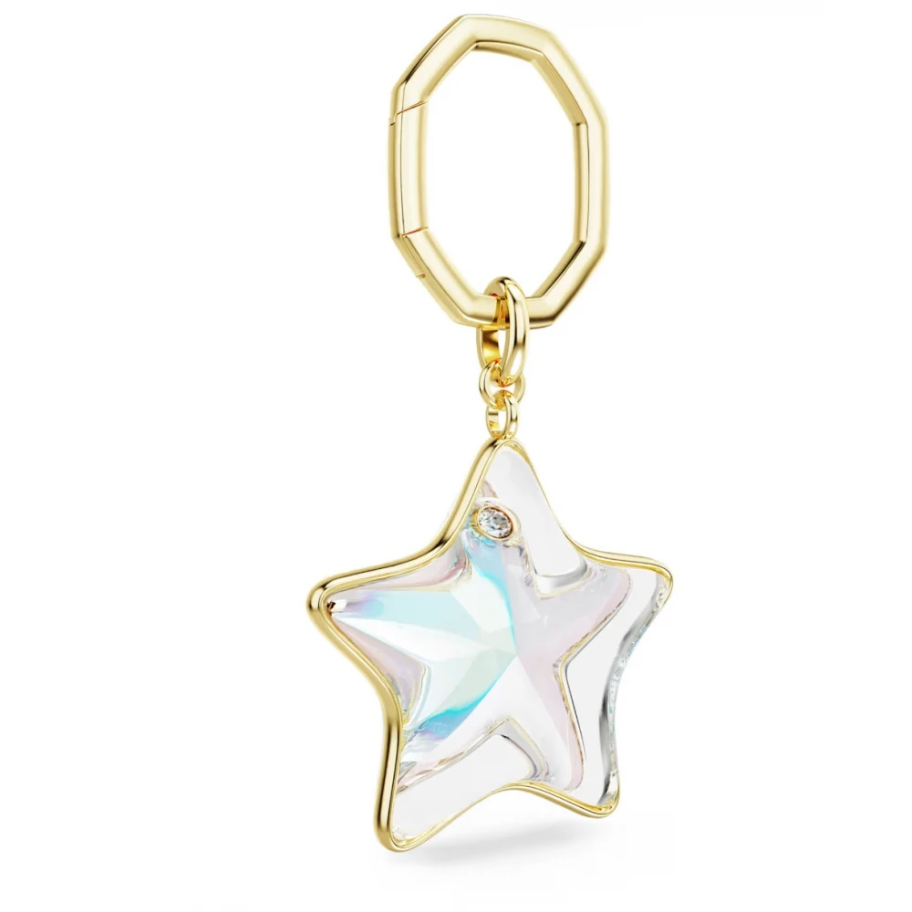 SWAROVSKI Γούρι τσάντας Μίξη Κοπών, Αστέρι Λευκό, Επιμετάλλωση σε Χρυσό Τόνο 5763027