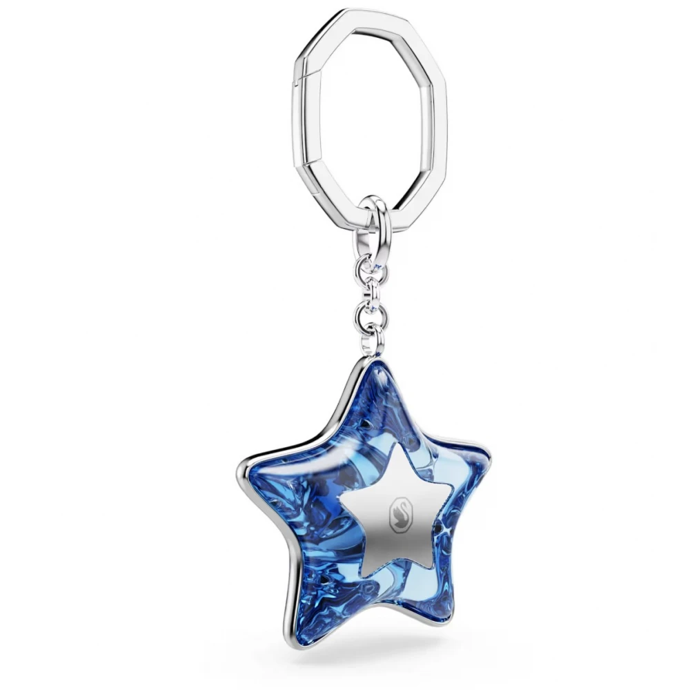SWAROVSKI Γούρι τσάντας Μίξη Κοπών, Αστέρι Μπλέ, Επιμετάλλωση Ροδίου 5763030