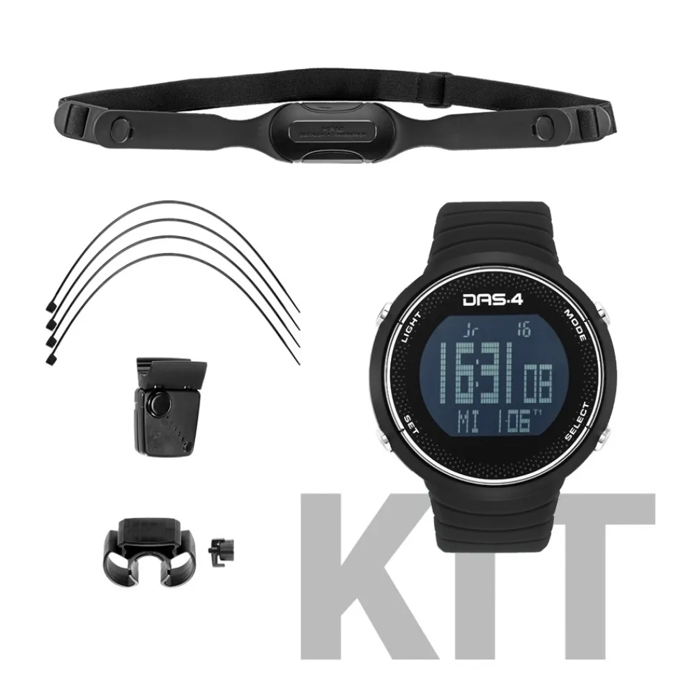 DAS.4 Bike Edition FT07 Black Rubber Strap 60021