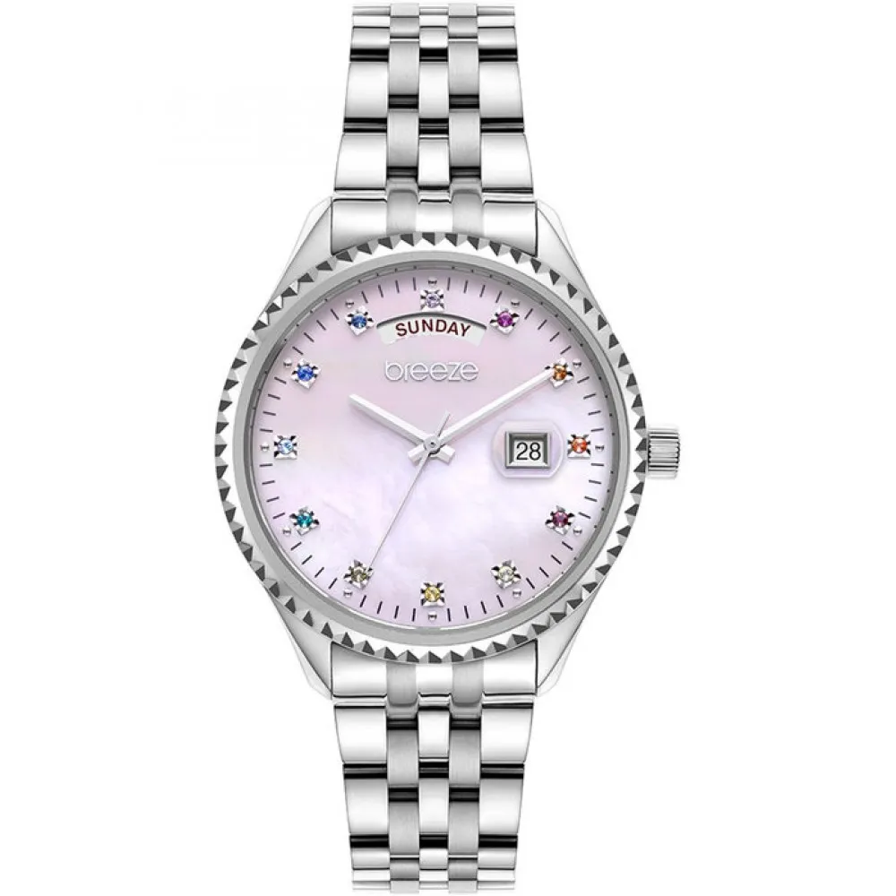 BREEZE Glacier Crystals Stainless Steel Bracelet 612251.4