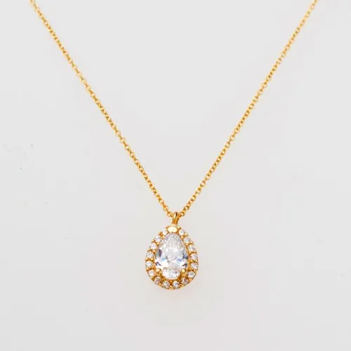 14K Χρυσό Κολιέ Με Ζιργκόν 6302K1