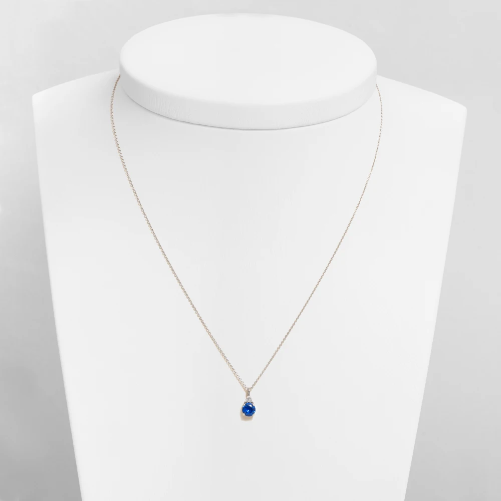 14K Λευκόχρυσο Κολιέ Ζιργκόν 6352L11