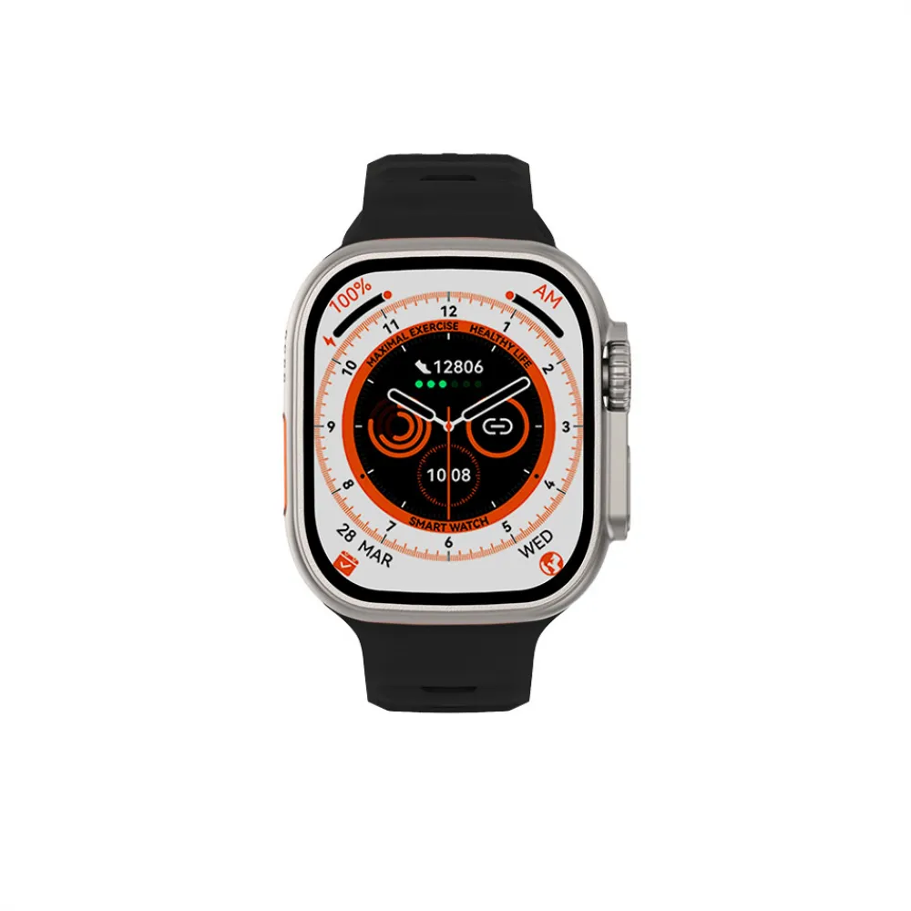 DAS.4 SU08 smartwatch ιβουάρ κάσα και μαύρο λουράκι σιλικόνης 65021