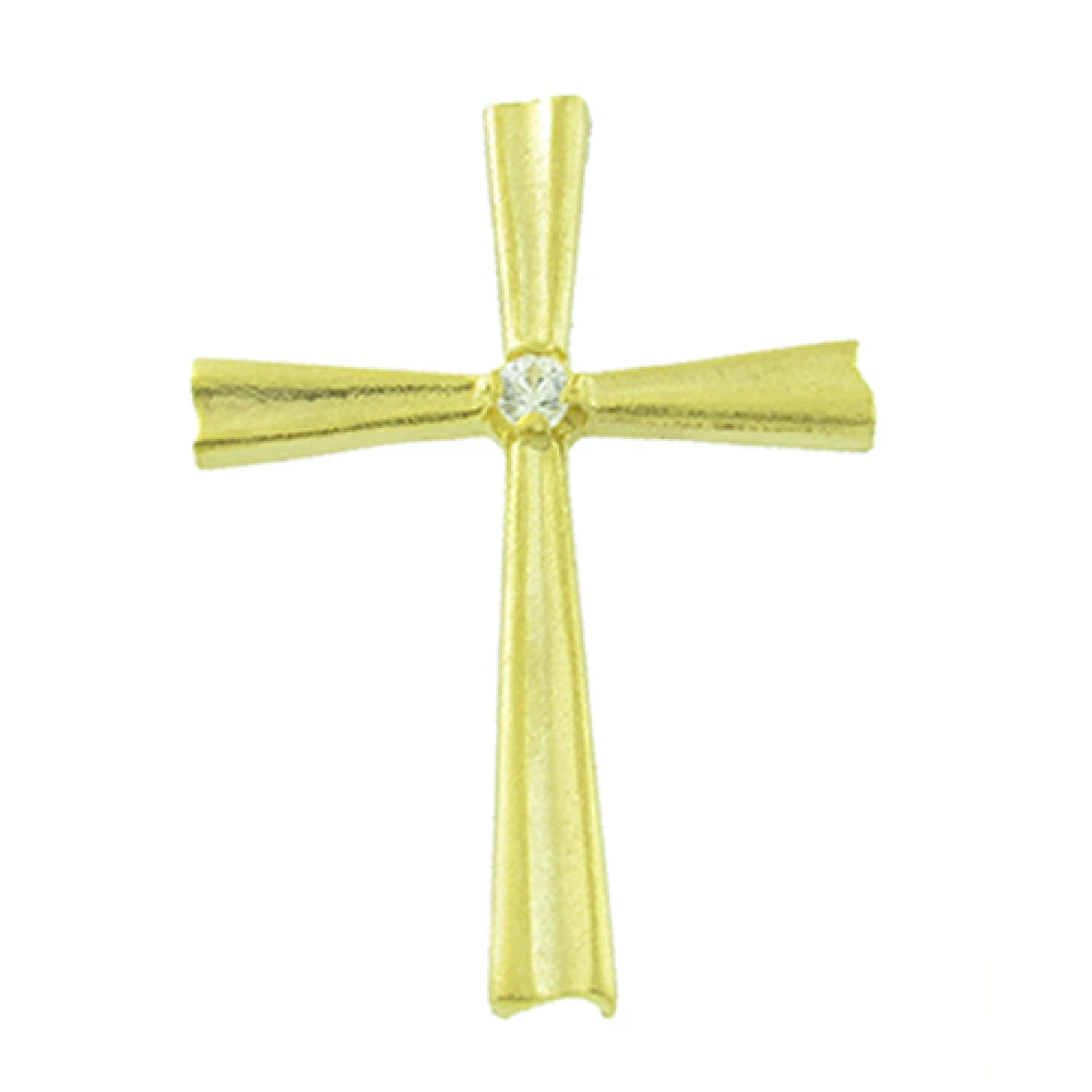 18K Χρυσός Σταυρός με Ζιργκόν 6756GL