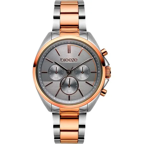 BREEZE Glow Raider Two Tone Stainless Steel Chronograph 712031.6