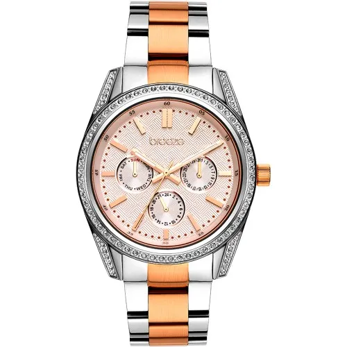 BREEZE Floris Crystals Two Tone Stainless Steel Bracelet 712201.4