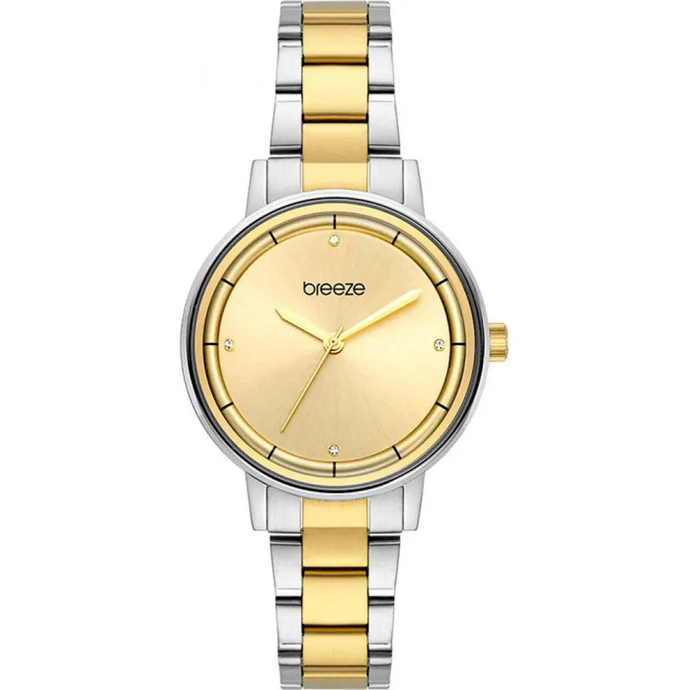 BREEZE Mystique CrystalsTwo Tone Stainless Steel Bracelet 712381.2