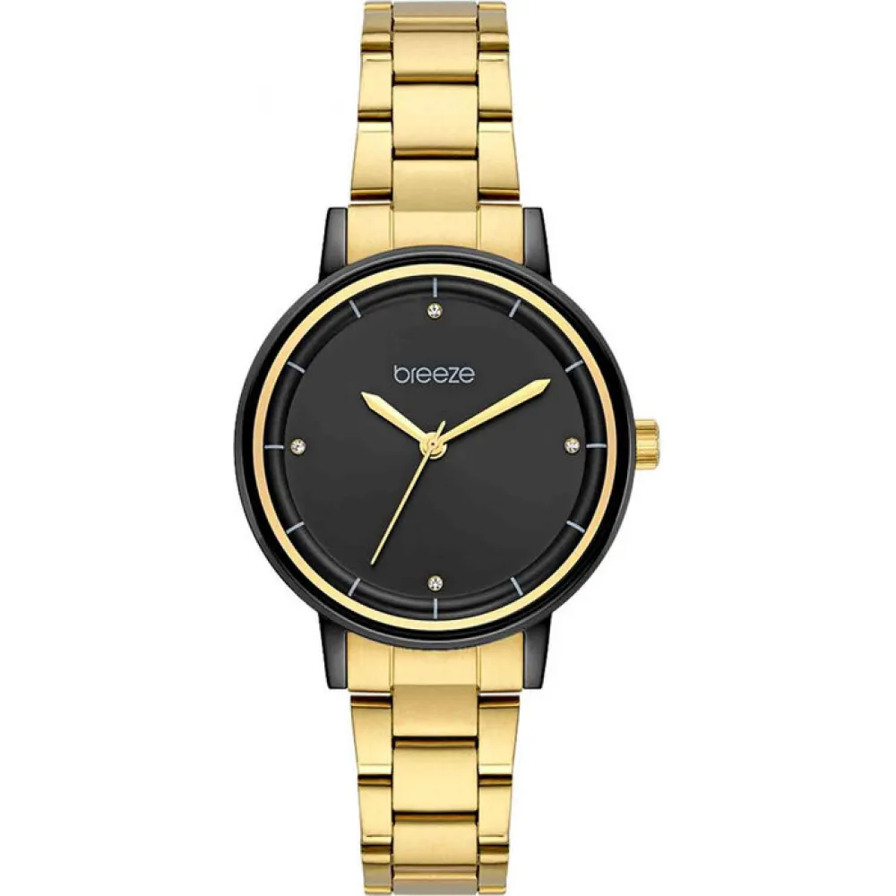 BREEZE Mystique Crystals Gold Stainless Steel Bracelet 712381.5