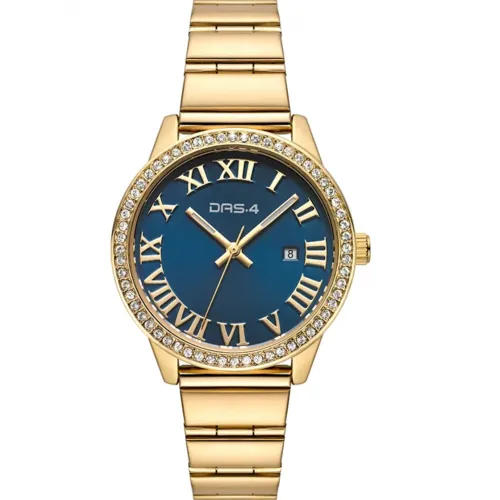DAS.4 Women's Analogue Watch,Stainless Steel Bracelet ,in yellow gold plating 2031100941