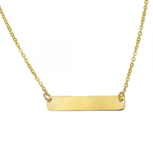 14K Χρυσό Κολιέ Ταυτότητα KL622VR