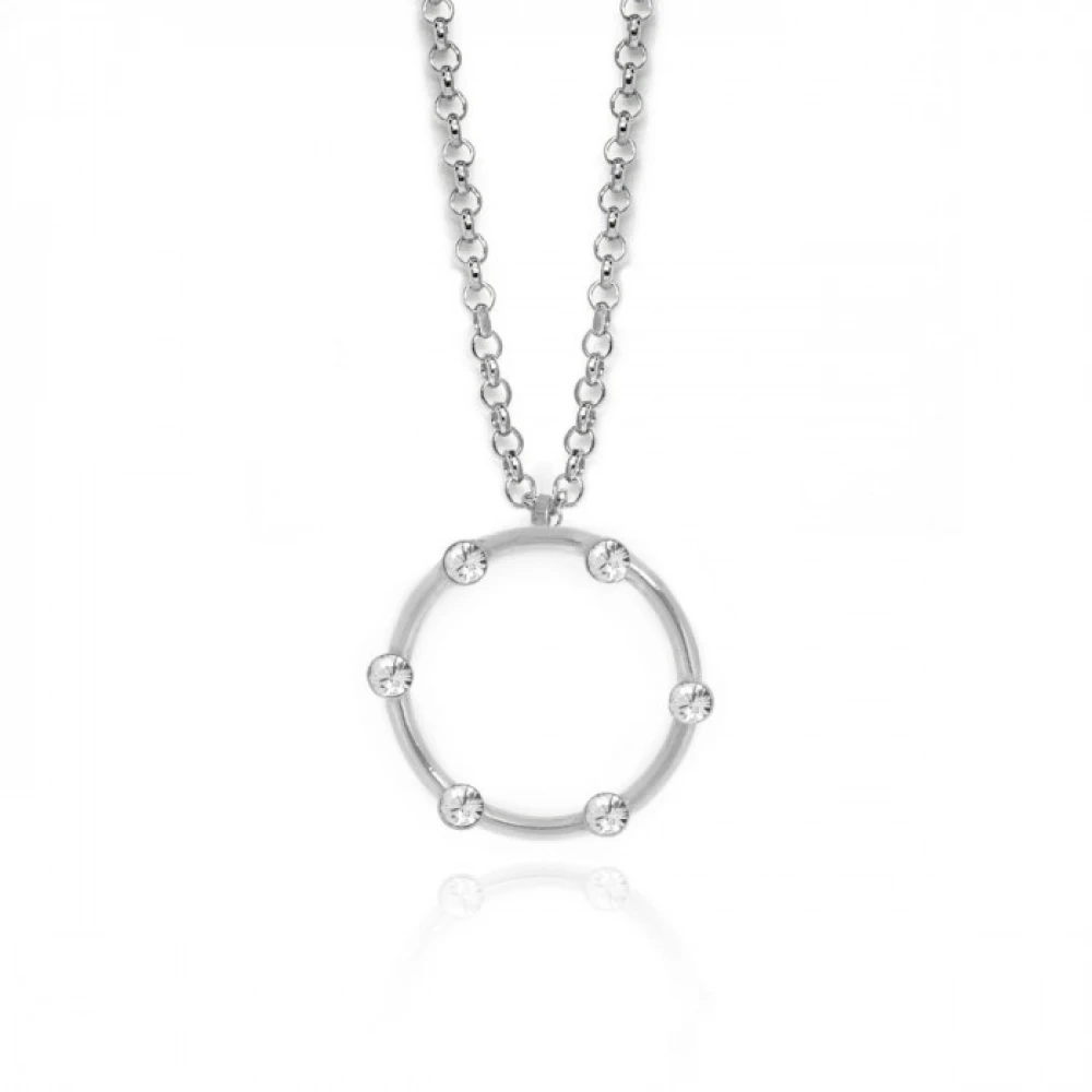 Victoria Cruz "Caliope" Collection Κολιέ από Ασήμι 925 με Λευκά Swarovski A3559-07HG