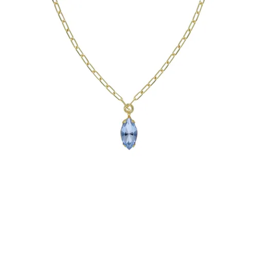 Victoria Cruz “Botanic” Collection Κολιέ Κοντό, Επιχρυσωμένο Με Swarovski A4490-09DG