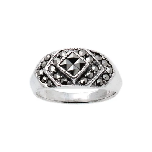 925 Ασήμι Δαχτυλίδι με Μαρκασίτες AD9250019