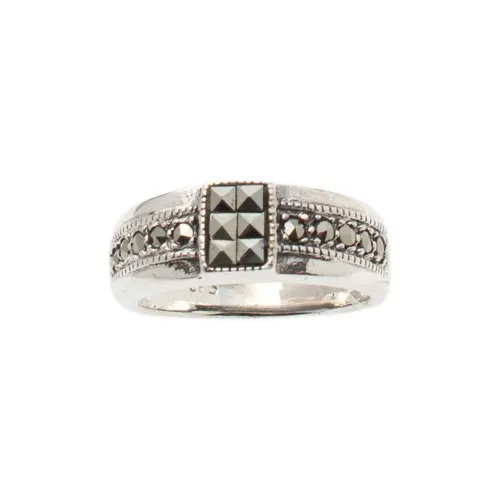 925 Ασήμι Δαχτυλίδι με Μαρκασίτες AD9250020