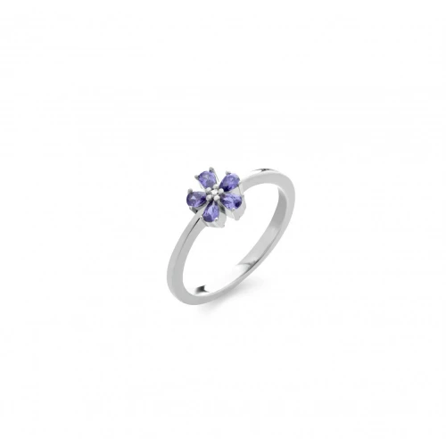 LAURA P. Coctail Δαχτυλίδι με Ασήμι 925 και Ζιργκόν AN0108BVL/16