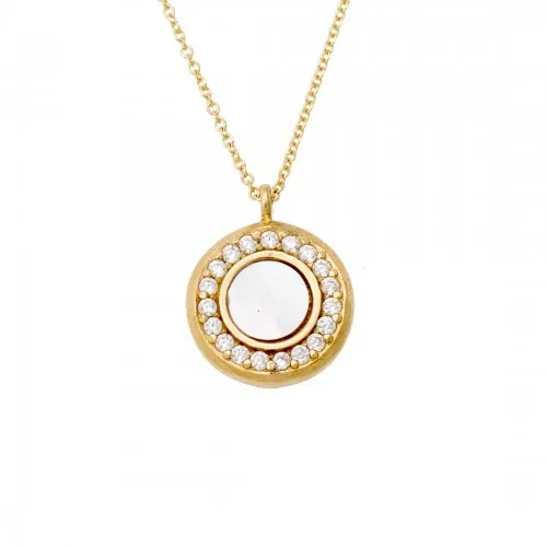 14K Χρυσό Κολιέ με Ζιργκόν AX2593