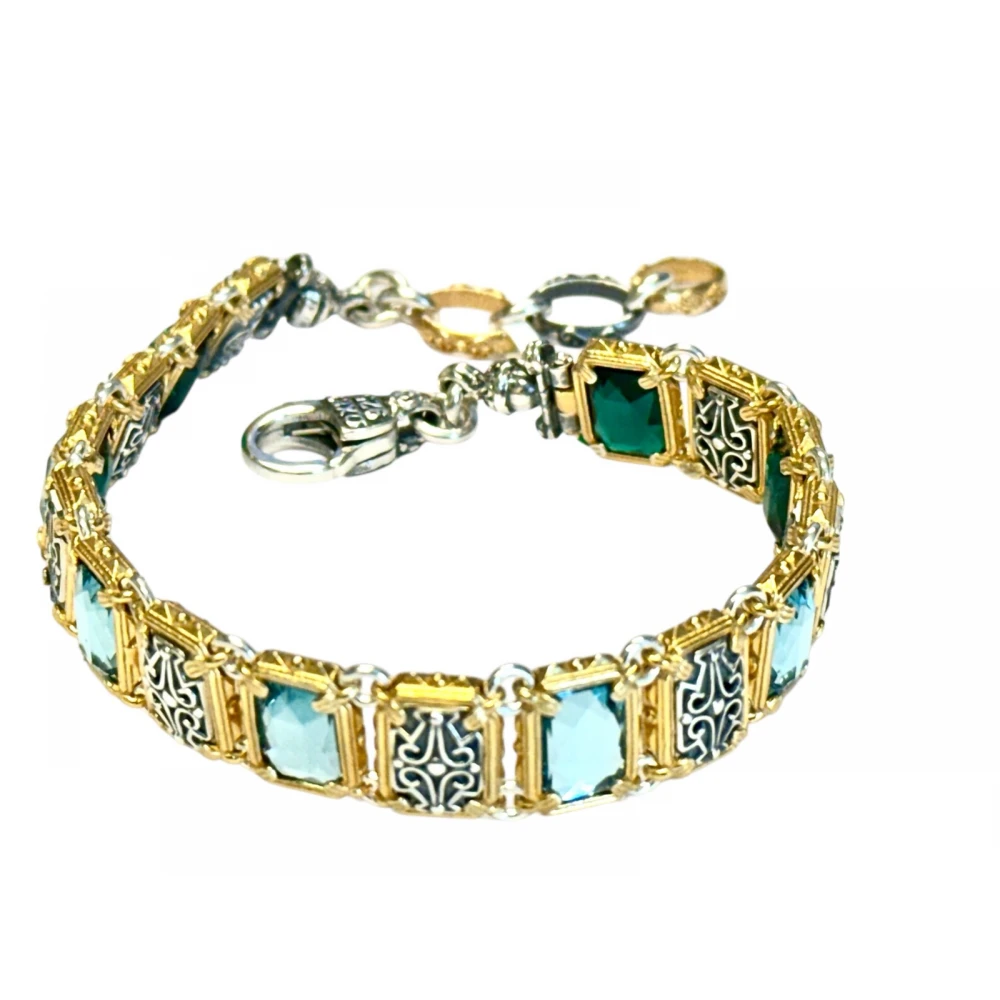 DIMITRIOS EXCLUSIVE Βραχιόλι διπλής όψης με Swarovski πέτρες B92-1