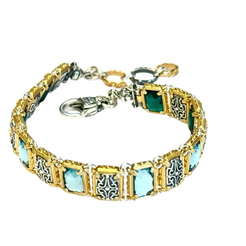 DIMITRIOS EXCLUSIVE Βραχιόλι διπλής όψης με Swarovski πέτρες B92-1