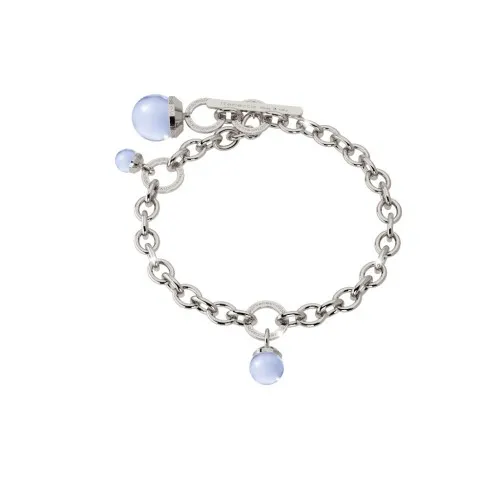 REBECCA Holywood Stone 17 Bracelet Silver Tone Plated BHTBBL07